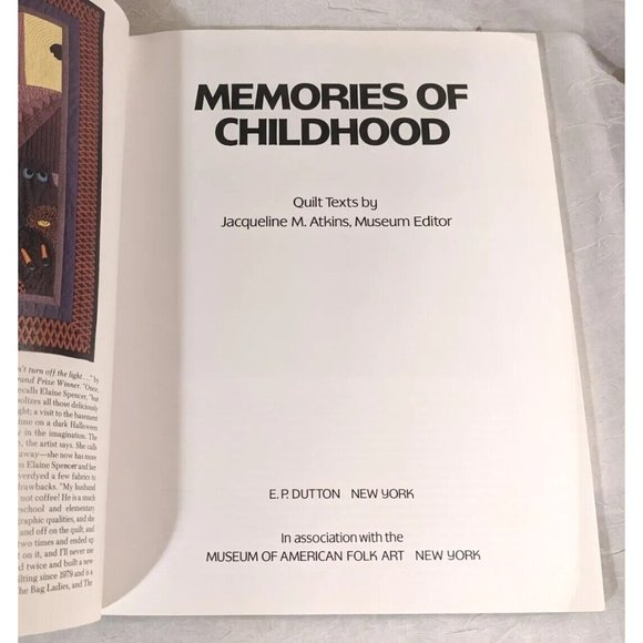 Memories of Childhood 1989 Folk Art American Quilt Museum Award Festival 80s Vtg - Picture 5 of 10